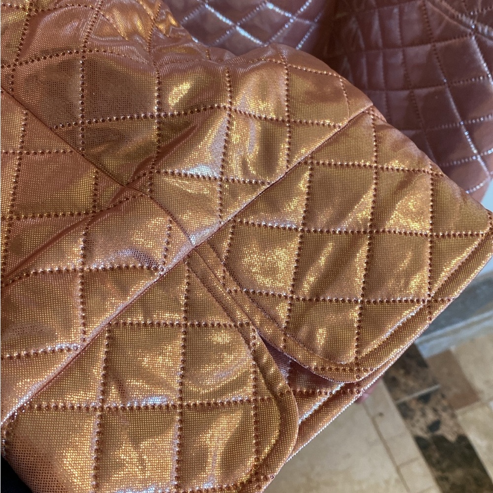 Eva Franco Shiny Pink Overcoat - Picture 8 of 9